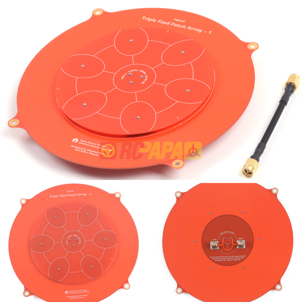 GoFly 5.8GHz 150mm Triple Feed Patch Array antenna For RC Drone - RC Papa