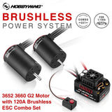 Hobbywing Quicrun WP 10BL120 G2 ESC + 3652/3660 Brushless Sensorless Motor Combo