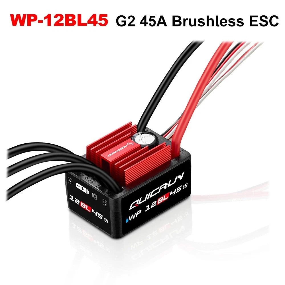 Hobbywing QuicRun WP 12BL45 G2 ESC & 2840/2850 SL G2 Motor Combo