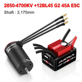 Hobbywing QuicRun WP 12BL45 G2 ESC & 2840/2850 SL G2 Motor Combo