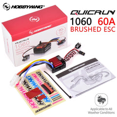 Hobbywing Quicrun Brushed Waterproof Motor ESC 60A 1060 for 1/10 RC