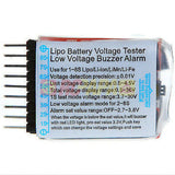 AOK Lipo Battery Voltage Tester Low Voltage Alarm 1S-8S - RC Papa