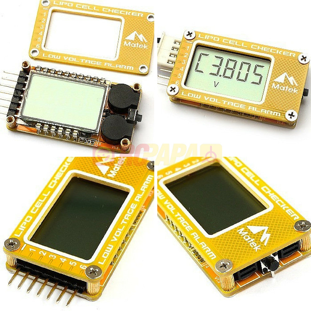 Matek Cell Checker Low Voltage Alarm for Lipo Battery - RC Papa