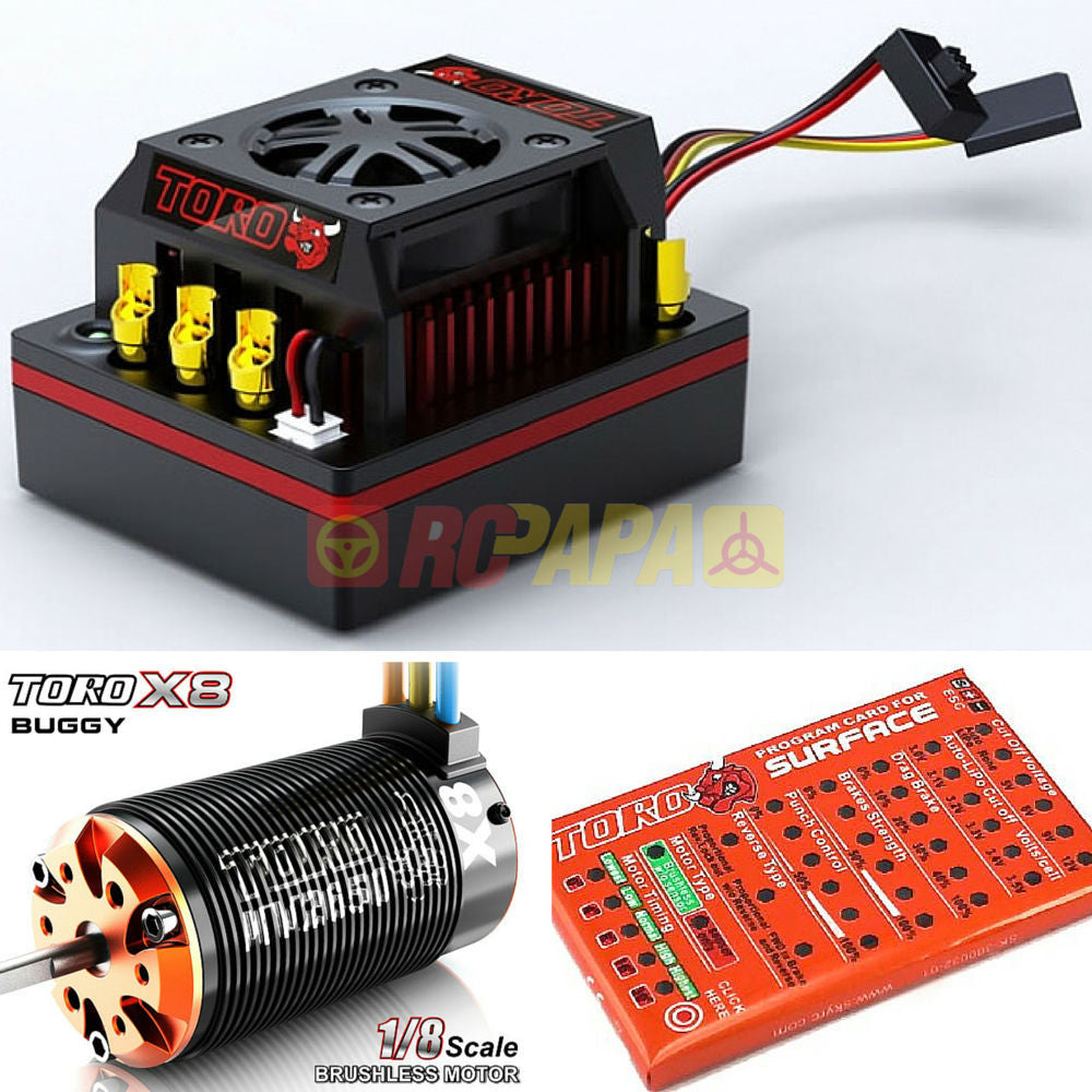SkyRC Toro 8 150A X8 Brushless Combo for 1/8 Buggy - RC Papa